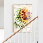 Teemantmaaling T&auml;isring Saabumine P&auml;evalill Teemantmosaiik Taim Rhinestones Pildid Teemantkunst 20X30CM