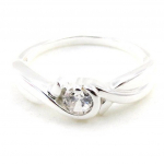Bague argent 'C&acirc;lin' blanc 52 valge