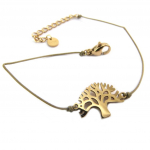 Les Tr&eacute;sors De Lily [P7969] &ndash; disainer terasest k&auml;ev&otilde;ru  Tree of Life  taupe roosa kuld - 15x12 mm Heleroosa