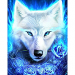 Wolf 5D DIY Kodukaunistus Maalimine T&auml;ispuurimine Ristpistes K&auml;sit&ouml;&ouml; Stitch Kodukaunistus 20x25CM