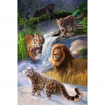 5D teemantmaal Lion Tiger Leopard Tikand Ristpistes 20X30CM