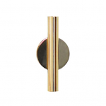 Wall Mounted Adhesive Metal Dried Flower Vase Tube Home Garden kuldne