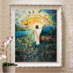 T&auml;iskandiline/&uuml;mmargune puur 5D DIY Teemantmaal 3D Tikand Ristpistes 5D Kodukaunistuse kingitus Full Round 20X30CM