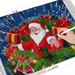 5D teemantmaaling Uued saabumised J&otilde;uluvana K&auml;sit&ouml;&ouml; Teemanttikandid Koomiksite kodukaunistus Full Round 20X30CM