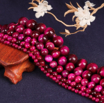 Looduslikud lahtised kiviroosi punased tiigrisilma &uuml;mmargused helmed ehete valmistamiseks 4/6/8/10/12 mm 4mm 89pcs