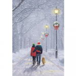 Ruut/&uuml;mmargune teemant 5D DIY teemantmaal J&otilde;uluarmastajad 3D tikandid Ristpistes Teemantmosaiikkaunistus Full Round 20X30CM