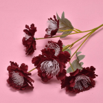 Kunstlikud pojengililled siidist kimp v&otilde;ltstaimed kodu pulmade kaunistamiseks ukses veinipunane v&auml;rv