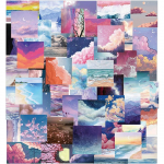 50 tk INS maastiku &otilde;limaali kleebised Vsco vin&uuml;&uuml;l esteetilised kleebised veepudelitele Veekindel kleebis lastele t&uuml;drukule