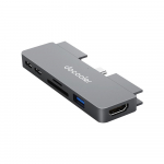 docooler 7-in-1 Type-C jaotur USB3.0 helipordiga TF SD-kaardi pesa, mis &uuml;hildub iPad Proga hall