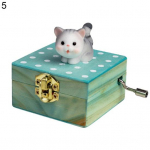 Muusikakarp Ilusad dekoratiivsed puidust praktilised pisikesed k&auml;sitsi v&auml;ntatavad muusikakastid lastele 5