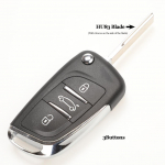 2 nuppu / 3 nuppu CE0523 Modifitseeritud klapitav kokkuklapitav v&otilde;tmekest VA2 labaga/HU83 teraga, sobib Peugeot 306 407 807 Partner/Citroen C2 C3 C4 C6 C8 jaoks 3 Buttons HU83 Blade