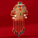 Kvaliteetne blucome emailiga vask pross Retro tuttn&otilde;elad naisele mehele &uuml;likonnale sall hijab pins Kingitused mitmev&auml;rviline