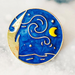 Blucome Cute Personality Animatsioon Pross Star Moon Pross Naistele Meeste &Uuml;likonna Pandla N&otilde;elad J&otilde;ulukingitus sinine