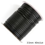 5-10 meetrit / rull 2,5 mm / 3 mm / 3,5 mm / 4 mm / 5 mm Korea &uuml;mmargune vahatatud n&ouml;&ouml;rist kaelakee, k&ouml;is, nahast n&ouml;&ouml;ri niit ehete valmistamise tarvikute jaoks 3.5mm 5meter