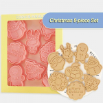 8 tk / komplekt DIY j&otilde;uluk&uuml;psise vorm plastikust k&uuml;psise l&otilde;ikur Multikas k&uuml;psetusvorm k&uuml;psise kaunistamiseks t&ouml;&ouml;riistad k&uuml;psetust&ouml;&ouml;riistad Christmas