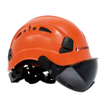 Kaitsekiiver ABS hingav ehitusplatsil Power Construction koos kaitseprillidega Leader Supervisor Anti Smash kohandamine Orange Cap Ink Goggles