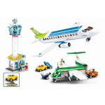 731PCS Aviation World Civil Airport &otilde;hus&otilde;idukite assamblee mudel ehitusplokk, t&otilde;mmake tagasi pagas, kaubik, lapsed, isetegemise tellised, m&auml;ngupoisi kingitused 731pcs