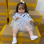 60 CM 3D-v&auml;rvi nahk veenipehme silikooniga Armas Reborn Baby Doll m&auml;nguasi t&uuml;drukule Printsess V&auml;ikelapse Bebe Artist Collection