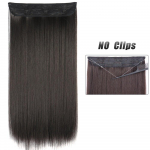 MERISIHAIR s&uuml;nteetilised ilma klambriteta n&auml;htamatud juuksepikendused sirged naturaalsed mustad blondid pruunid &uuml;heosalised juuksed 80 cm juuksepikendused 40 cm