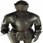 Black Knight Suit of Armour t&auml;issuuruses Vananenud antiikviimistlusega soomus