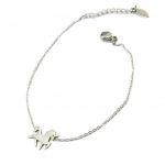 Les Tr&eacute;sors De Lily [P4294] &ndash; h&otilde;bedane terasest k&auml;ev&otilde;ru &bdquo;Licorne My Unicorn&rdquo; &ndash; 12x10 mm h&otilde;be