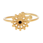 Les Tr&eacute;sors De Lily [R4418] - mustast kullast 'Cl&eacute;opatra' terasest disains&otilde;rmus - 10 mm must