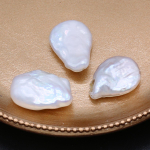 3 tk. partii looduslikud mageveep&auml;rlid Ebakorrap&auml;rased lahtised p&auml;rlihelmed ehete valmistamiseks DIY kaelakee k&auml;ev&otilde;ru k&otilde;rvar&otilde;ngad aksessuaarid 3Pcs/10&times;20mm