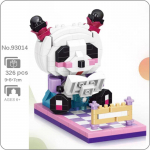 93014 Animal World Panda Book Study Pet Mobiiltelefoni alus DIY Mini Teemantklotsid Tellised Ehitusm&auml;nguasi lastele ilma kastita