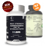 Orgaaniline ashwagandha musta pipra juurepulbriga, looduslik &auml;revusvastane toime Pack=120 capsules