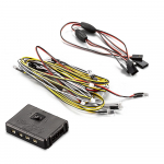 LED-valgustite komplekt juhtkarbiga 14 LED-i, valge, punane, kollane, KB48601 1/10 Toyota Land Cruiser RC jaoks mitmev&auml;rviline