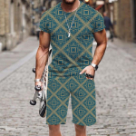 Meeste komplektid Naljakad meeste &uuml;likonnad Hip-hop kevad-s&uuml;gis Spordir&otilde;ivad Luksuslik vabaajamood Kuum 3D prinditud Meester&otilde;ivad Oufi T-s&auml;rgid XXXL