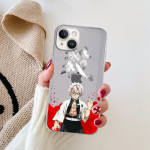Silikoon&uuml;mbris Iphone 7 6s 8 11 Pro Max Xr 12 Mini Se X Xs 13 Pro 14 Plus Kimetsu No Yaiba Demon Slayer Anime Coque Cover jaoks iPhone 14 Pro