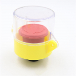 1 komplekt h&auml;daseiskamisnupu kaitsekate, l&uuml;liti, mis v&auml;ldib valesti t&ouml;&ouml;tamist, kollane 22 mm h&auml;daseiskamispea kaitseiste 1NC + 1NO. 1NC 1NO safety mask 3