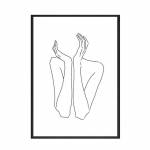 P&otilde;hjala stiilis tr&uuml;kis, skandinaaviap&auml;rane lilleline seinakunst, maal, joon, joonis, n&auml;gu, l&otilde;uend, plakat, dekoratsioon, pildid, minimalistlik kodukaunistamine A4 21x30cm No Frame