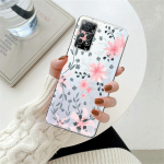 Vintage Leaf Flower lilleline l&auml;bipaistev &uuml;mbris Xiaomi Redmi Note 12 7 8 9 8t 11t 8 10 Pro 9s 10s 11 11s jaoks Mi 9a 9 9c 9t 10 10c K40 jaoks Redmi Note 7