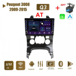Peugeot 3008 2009-2015 jaoks koos nupu nupuga Android autoraadio multimeediumipleier Navigatsioon stereo GPS 2 Din Carplay 2+32GB 1+16GB,AT