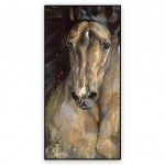 Loomade hobuste kaunistusmaal Abstraktne lihtsas stiilis l&otilde;uendplakat Elutoa seinamaalingud kaasaegse kodukaunistuse esteetika jaoks 60cm&times;170cm NoFrame