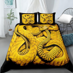 3D HD Digital Print Snake voodipesukomplektid loomade tekikott + padjap&uuml;&uuml;r 2/3 tk &uuml;he kaheinimesevoodiga &uuml;lisuur kaheinimesevoodi komplekt USA/AU/EL suurus USFull 200x229