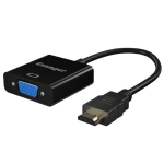 Essager HDMI-&uuml;hilduv VGA-adapterikaabel 1080P 3,5 mm pistikupesaga konverteri video lisaheli HDMI-&uuml;hilduv VGA-jaotur s&uuml;learvuti jaoks must