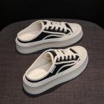 Naiste muulad l&otilde;uendist sussid jalatsid Moodsad tossud, platvorm vabaaja jalak&auml;ijate jalan&otilde;ud, seljataga puhkusejalatsid 35 beež