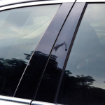 S&uuml;sinikkiust autoakna B-samba trimmi kleebis BMW F30 E46 E90 G20 318i 325i 320i 328i uksepiilarite &uuml;mbriskilele E46 1995-2004 gray