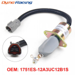 1751ES-12A3UC12B1S k&uuml;tuse v&auml;ljal&uuml;litamise solenoid Hyundai ekskavaatorile R60-5 R210-5 R335-7 Yanmari mootorile 12 V