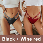 2tk/komplekt Puuvillased alusp&uuml;ksid Naiste pesu Seksikas aluspesu G-string p&uuml;ksid Naiste alusp&uuml;ksid p&uuml;ksid T&uuml;drukud Tangas stringid alusp&uuml;ksid M beež