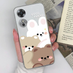 OPPO A17 A15 AX5S A5 A9 2020 A35 A52 A72 &uuml;mbris, pehme silikoonist l&auml;bipaistev TPU Cute Bear Love s&uuml;dame&uuml;mbriste jaoks OPPO telefoni kaane kaitseraua jaoks OPPO A1 5G