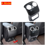 For Mercedes Benz GLC X253 W253 C253 - Car Rear Armrest Air Conditioning Outlet Cover Carbon fiber decoration A Carbon fiber Color gray