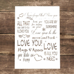 A4-suuruses dekoratiivsed korduvkasutatavad Love You &scaron;abloonide &scaron;abloonide maalimis&scaron;abloonid isetegemiseks k&auml;sit&ouml;&ouml;ks Scrabooking maalimiseks puidule, l&otilde;uendile, p&otilde;randale, seinale ja plaatidele