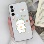 &Uuml;mbris Samsung Galaxy S6 S7 edge+ S23 S22+ Ultra J3 4 5 6 armsa p&otilde;rutuskindla l&auml;bipaistva silikoonist telefonikaane multifilmi mustriga Samsung Coque kaitseraua jaoks Samsung J1 2016