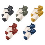 5 paari suvised naiste sokid retro stiilis kommid v&auml;rvi puuvillased vabaaja v&otilde;rk armsad l&uuml;hikesed n&auml;htamatud pahkluu sokid, suurus EU 35-39 EUR35-39