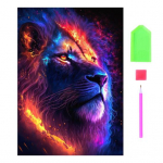 1 komplekt DIY teemantmaalimise komplekt Peen loomade lillemustriga kivipilt kodu kaunistamiseks pruun