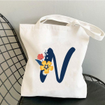 T&auml;hestik Lilledisain Kirjanduslikud Raamatud Kott Korduvkasutatav ostukott Naiste l&otilde;uend &Otilde;lakotid Mood Naiste k&auml;ekotid Vabaaja kandikud 24*26cm